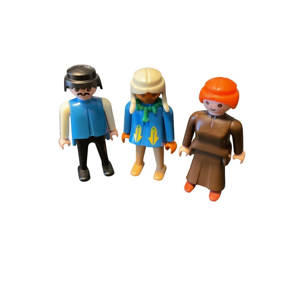 Vintage Playmobil Figures Set Of 3 - Retro Toy Collection